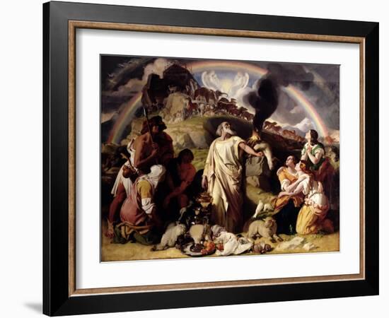 Noah's Sacrifice, 1847-53-Daniel Maclise-Framed Giclee Print