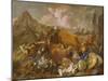 Noah's Sacrifice on Leaving the Ark (Oil on Canvas)-Italian School-Mounted Giclee Print