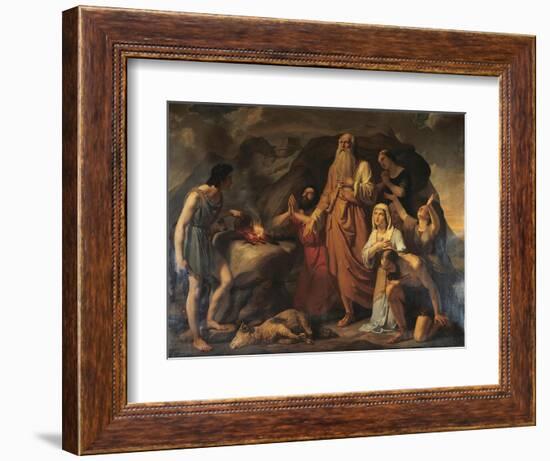 Noah's Sacrifice-Carlo Bellosio-Framed Giclee Print