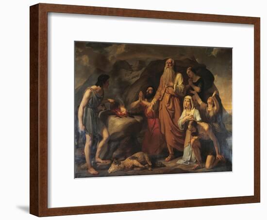 Noah's Sacrifice-Carlo Bellosio-Framed Giclee Print