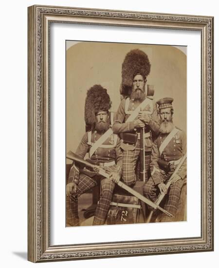 Noble, Dawson and Harper, 72nd (Duke of Albany's Own Highlanders) Regiment of Foot-Joseph Cundall and Robert Howlett-Framed Photographic Print