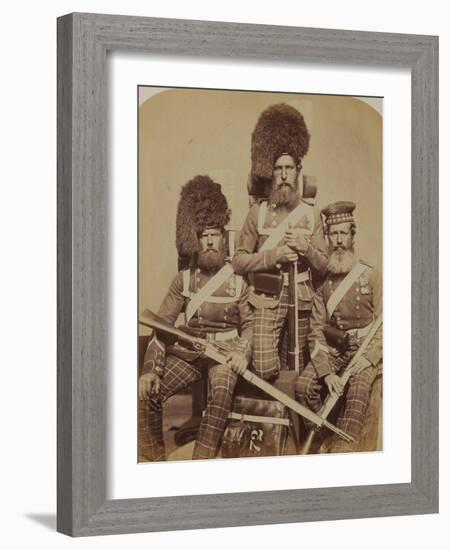 Noble, Dawson and Harper, 72nd (Duke of Albany's Own Highlanders) Regiment of Foot-Joseph Cundall and Robert Howlett-Framed Photographic Print