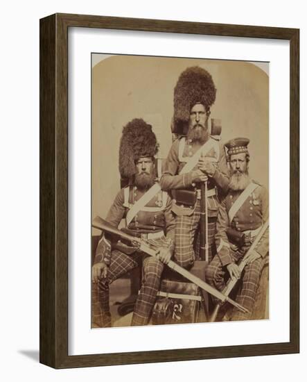 Noble, Dawson and Harper, 72nd (Duke of Albany's Own Highlanders) Regiment of Foot-Joseph Cundall and Robert Howlett-Framed Photographic Print