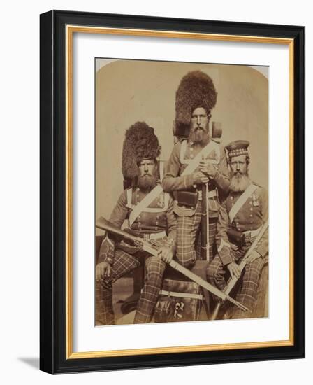 Noble, Dawson and Harper, 72nd (Duke of Albany's Own Highlanders) Regiment of Foot-Joseph Cundall and Robert Howlett-Framed Photographic Print