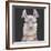 Noble Llama II-Julie Silver-Framed Giclee Print