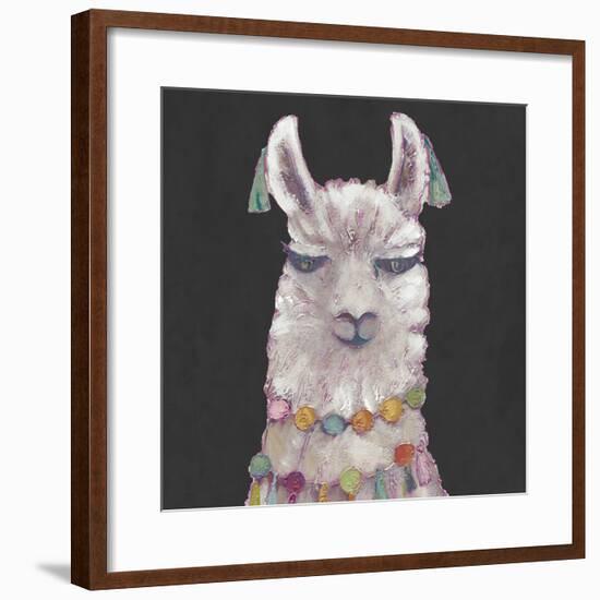 Noble Llama II-Julie Silver-Framed Giclee Print