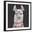 Noble Llama II-Julie Silver-Framed Giclee Print