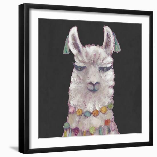 Noble Llama II-Julie Silver-Framed Giclee Print