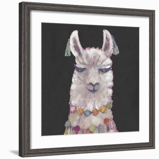 Noble Llama II-Julie Silver-Framed Giclee Print