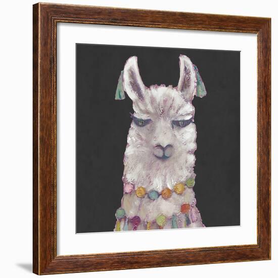 Noble Llama II-Julie Silver-Framed Giclee Print