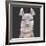 Noble Llama II-Julie Silver-Framed Giclee Print