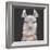 Noble Llama II-Julie Silver-Framed Giclee Print