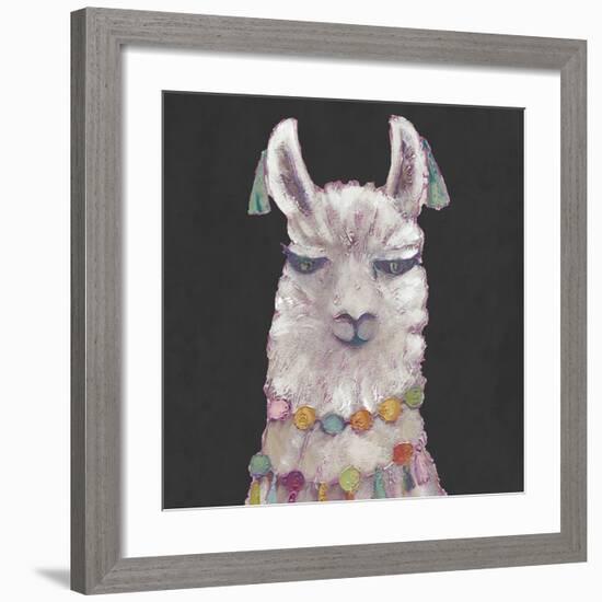 Noble Llama II-Julie Silver-Framed Giclee Print