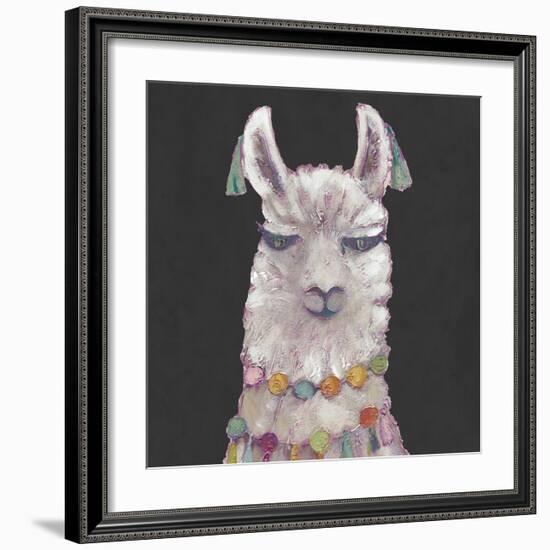 Noble Llama II-Julie Silver-Framed Giclee Print