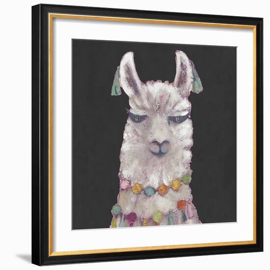 Noble Llama II-Julie Silver-Framed Giclee Print