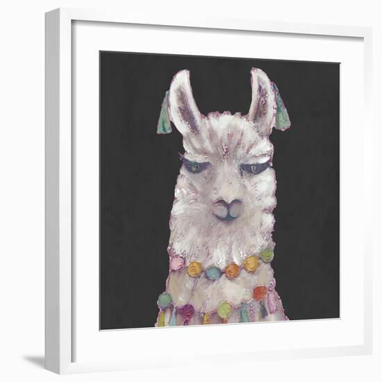 Noble Llama II-Julie Silver-Framed Giclee Print