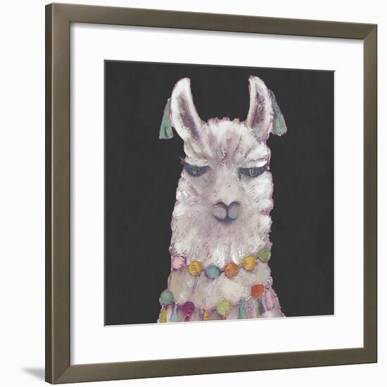 Noble Llama II-Julie Silver-Framed Giclee Print