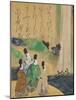 Nobles Viewing the Nunobiki Waterfall, C.1643-Tawaraya Sotatsu-Mounted Giclee Print