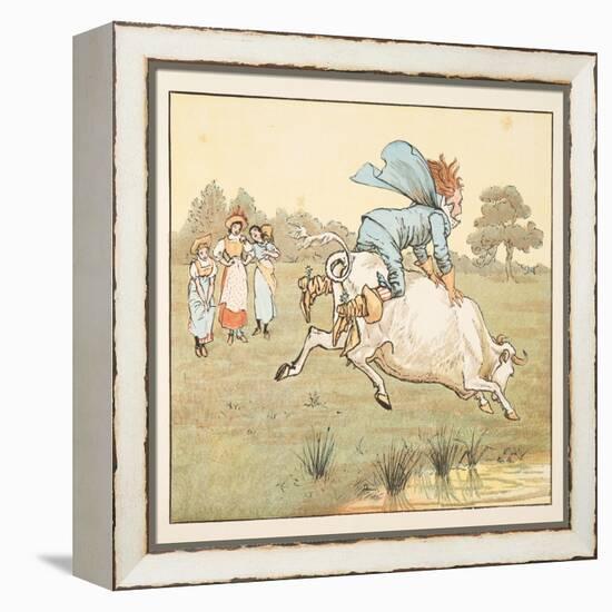 Nobody Asked You, Sir! She Said, from the Hey Diddle Diddle Picture Book, Pub.1882 (Colour Engravi-Randolph Caldecott-Framed Premier Image Canvas