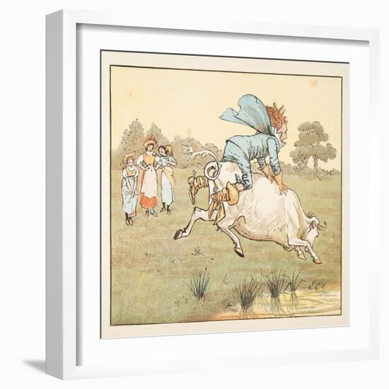 Nobody Asked You, Sir! She Said, from the Hey Diddle Diddle Picture Book, Pub.1882 (Colour Engravi-Randolph Caldecott-Framed Giclee Print