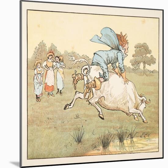 Nobody Asked You, Sir! She Said, from the Hey Diddle Diddle Picture Book, Pub.1882 (Colour Engravi-Randolph Caldecott-Mounted Giclee Print