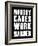 Nobody Cares Work Harder-null-Framed Art Print