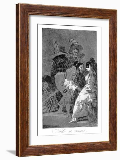 Nobody Knows Himself, 1799-Francisco de Goya-Framed Giclee Print
