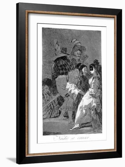 Nobody Knows Himself, 1799-Francisco de Goya-Framed Giclee Print