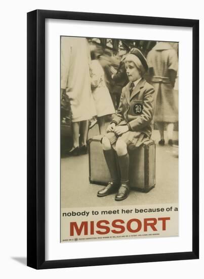 Nobody to Meet Her Because of a Missort-J Ellis-Framed Art Print