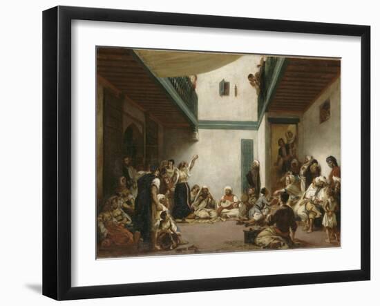 Noce juive au Maroc-Eugene Delacroix-Framed Giclee Print