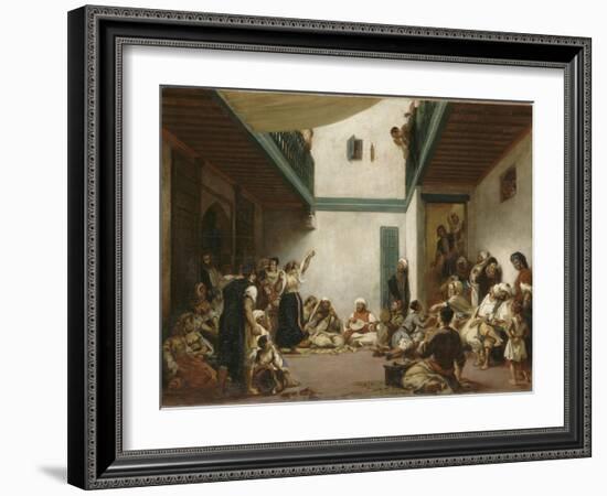 Noce juive au Maroc-Eugene Delacroix-Framed Giclee Print