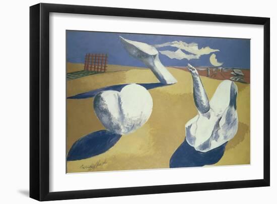 Nocturnal Landscape, 1938 (Oil on Canvas)-Paul Nash-Framed Giclee Print