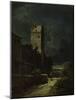 Nocturnal Landscape with Night Watchman, about 1875/80-Carl Spitzweg-Mounted Giclee Print