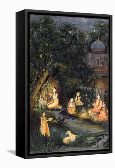 Nocturnal Worship and Feasting, C.1770-null-Framed Premier Image Canvas