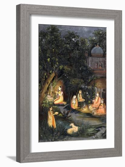 Nocturnal Worship and Feasting, C.1770-null-Framed Giclee Print