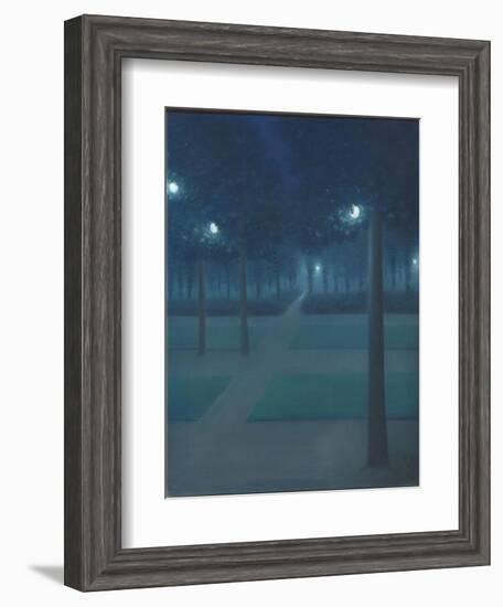 Nocturne au Parc Royal de Bruxelles-William Degouve De Nuncques-Framed Giclee Print