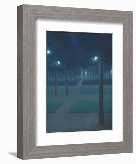 Nocturne au Parc Royal de Bruxelles-William Degouve De Nuncques-Framed Giclee Print