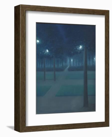 Nocturne au Parc Royal de Bruxelles-William Degouve De Nuncques-Framed Giclee Print