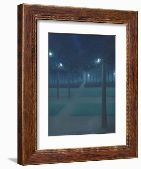 Nocturne au Parc Royal de Bruxelles-William Degouve De Nuncques-Framed Giclee Print