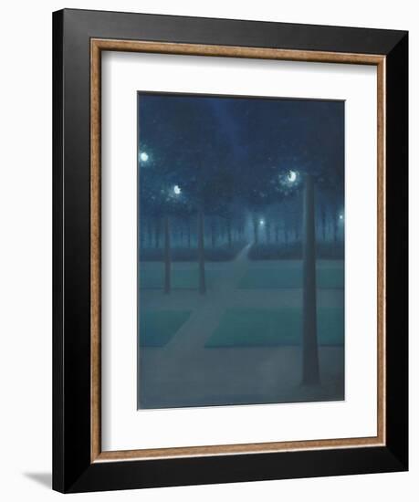 Nocturne au Parc Royal de Bruxelles-William Degouve De Nuncques-Framed Giclee Print