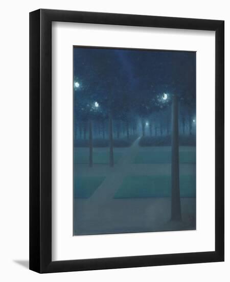 Nocturne au Parc Royal de Bruxelles-William Degouve De Nuncques-Framed Giclee Print