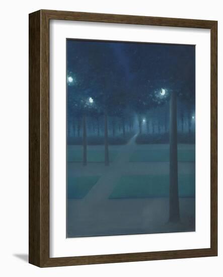 Nocturne au Parc Royal de Bruxelles-William Degouve De Nuncques-Framed Giclee Print