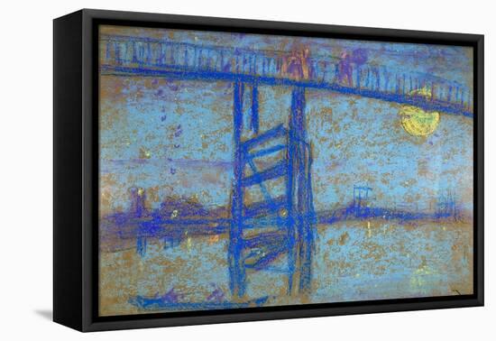 Nocturne: Battersea Bridge, 1872-1873-James Abbott McNeill Whistler-Framed Premier Image Canvas