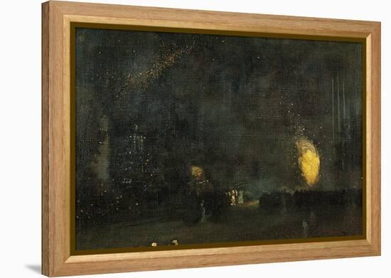 Nocturne: Black and Gold - the Fire Wheel-James Abbott McNeill Whistler-Framed Premier Image Canvas