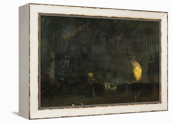 Nocturne: Black and Gold - the Fire Wheel-James Abbott McNeill Whistler-Framed Premier Image Canvas