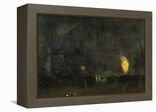 Nocturne: Black and Gold - the Fire Wheel-James Abbott McNeill Whistler-Framed Premier Image Canvas