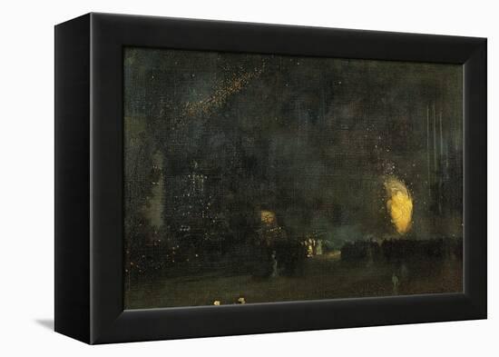 Nocturne: Black and Gold - the Fire Wheel-James Abbott McNeill Whistler-Framed Premier Image Canvas