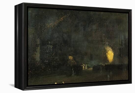 Nocturne: Black and Gold - the Fire Wheel-James Abbott McNeill Whistler-Framed Premier Image Canvas