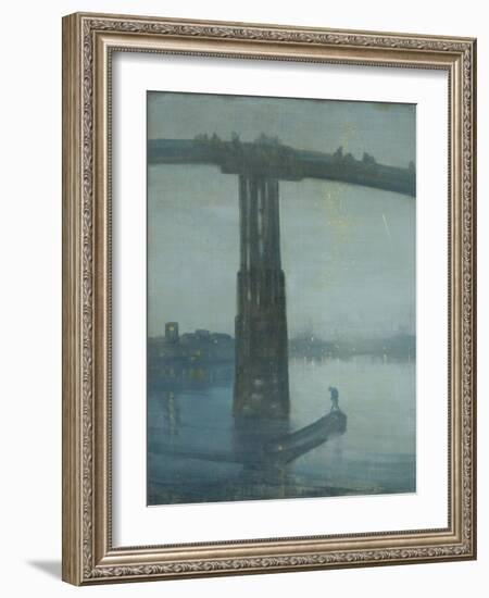 Nocturne: Blue and Gold - Old Battersea Bridge-James Abbott McNeill Whistler-Framed Giclee Print