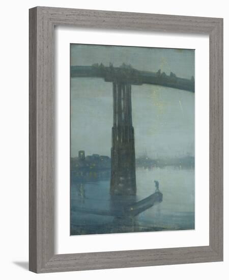 Nocturne: Blue and Gold - Old Battersea Bridge-James Abbott McNeill Whistler-Framed Giclee Print